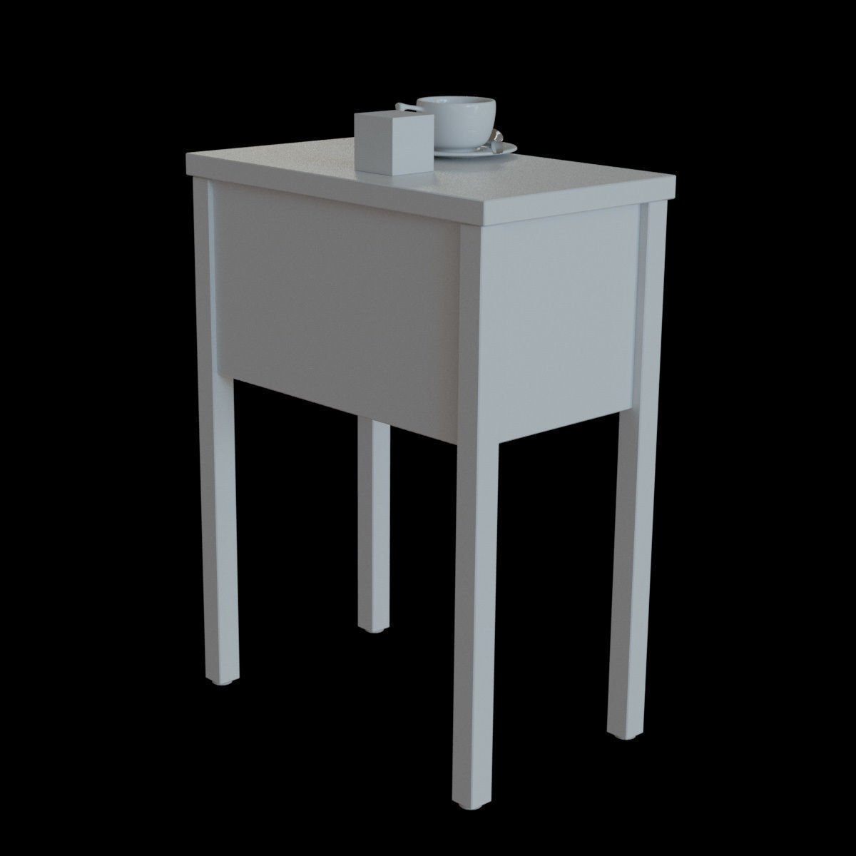 nordli bedside table 3D model_12