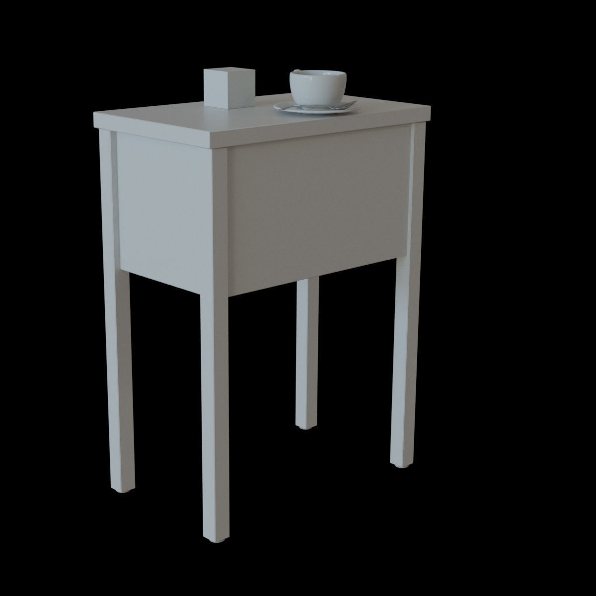 nordli bedside table 3D model_22