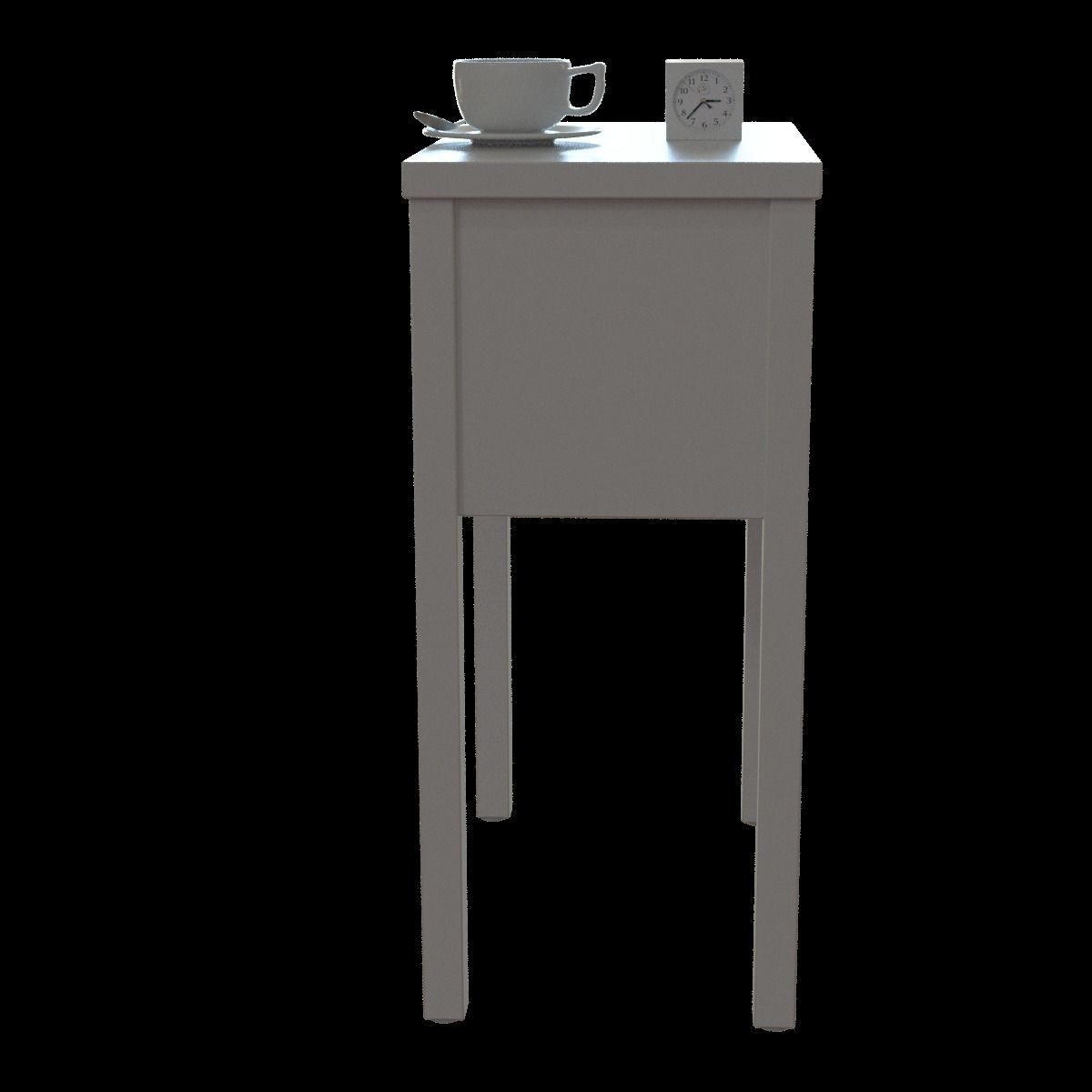 nordli bedside table 3D model_2