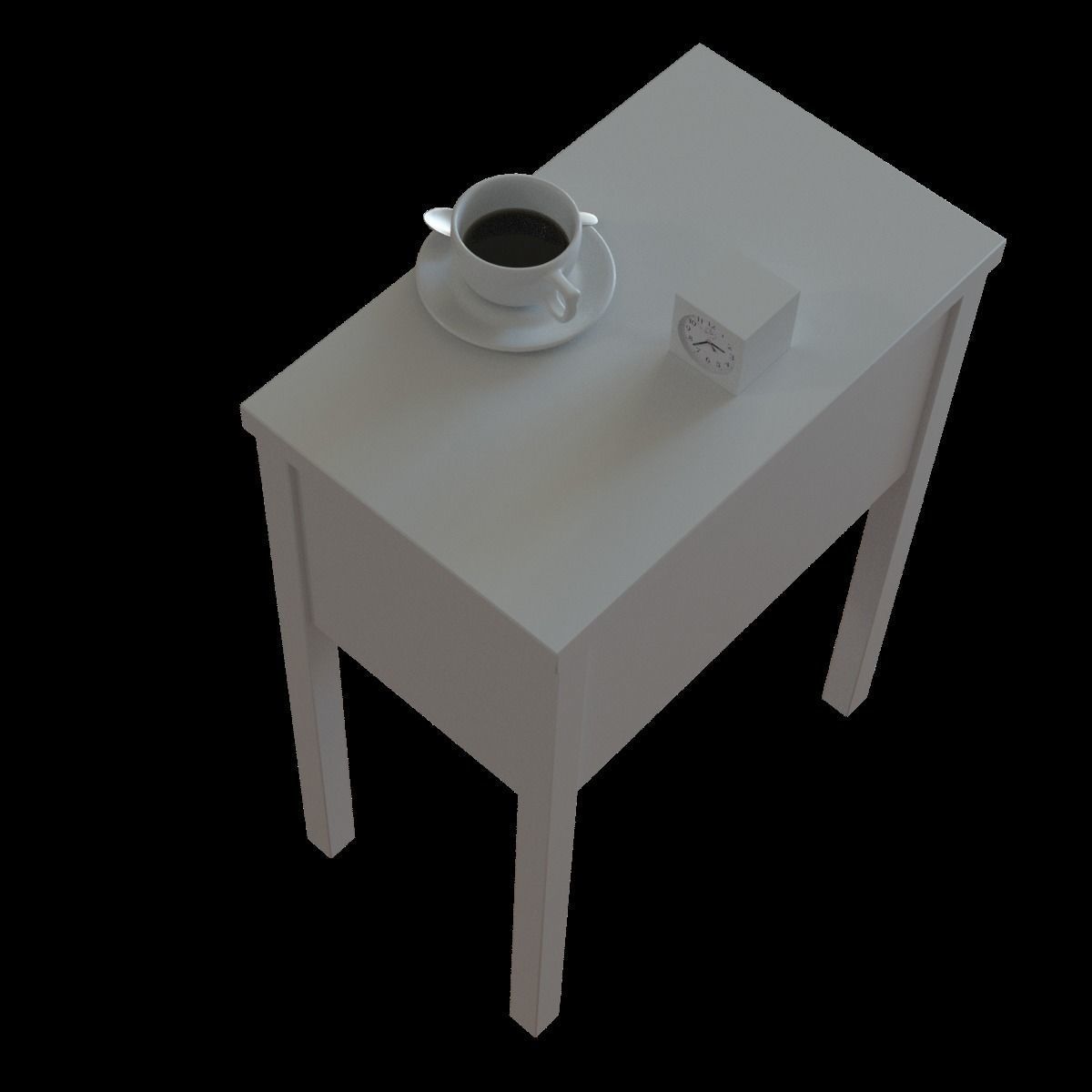 nordli bedside table 3D model_3