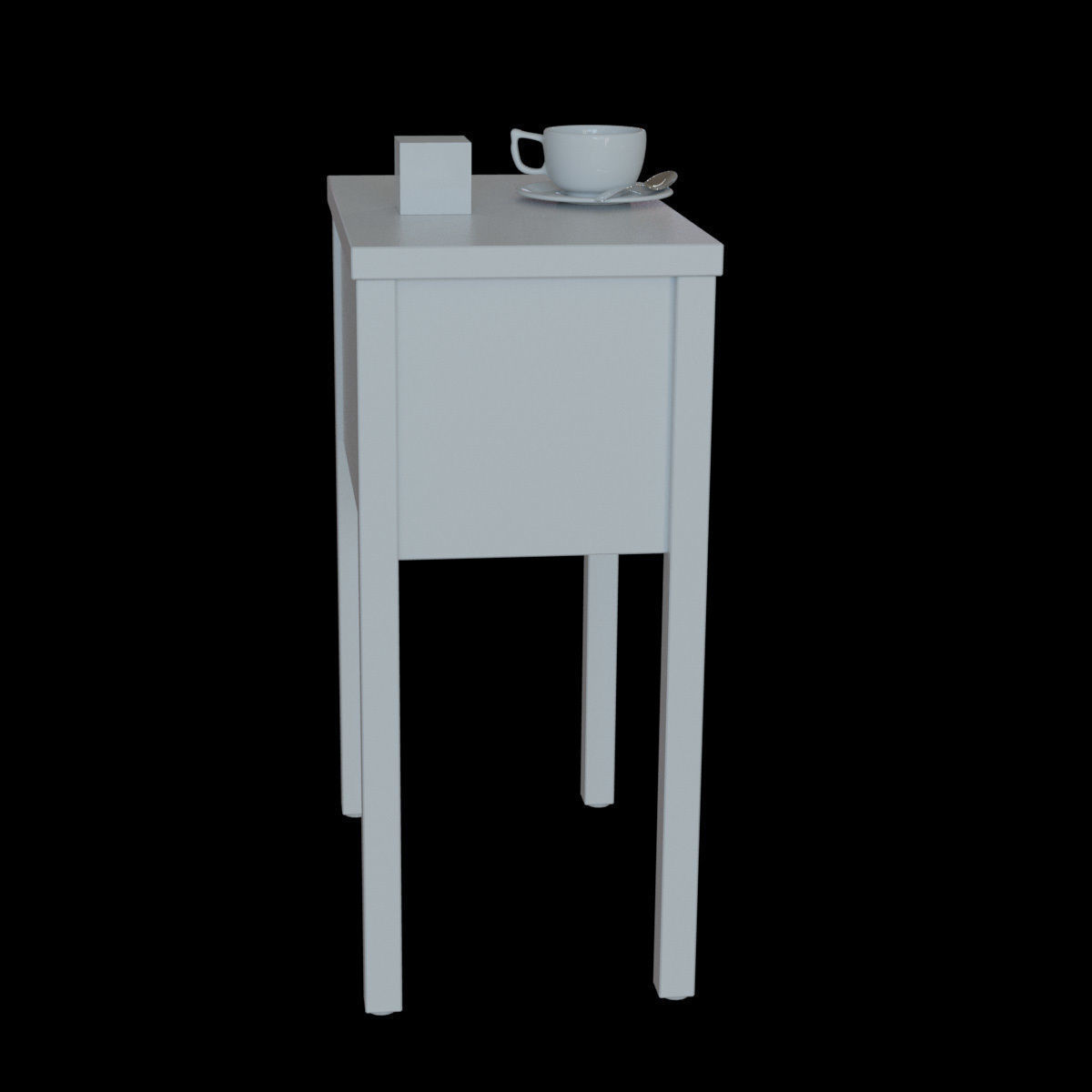 nordli bedside table 3D model_15
