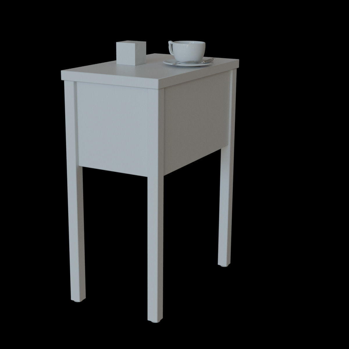 nordli bedside table 3D model_16