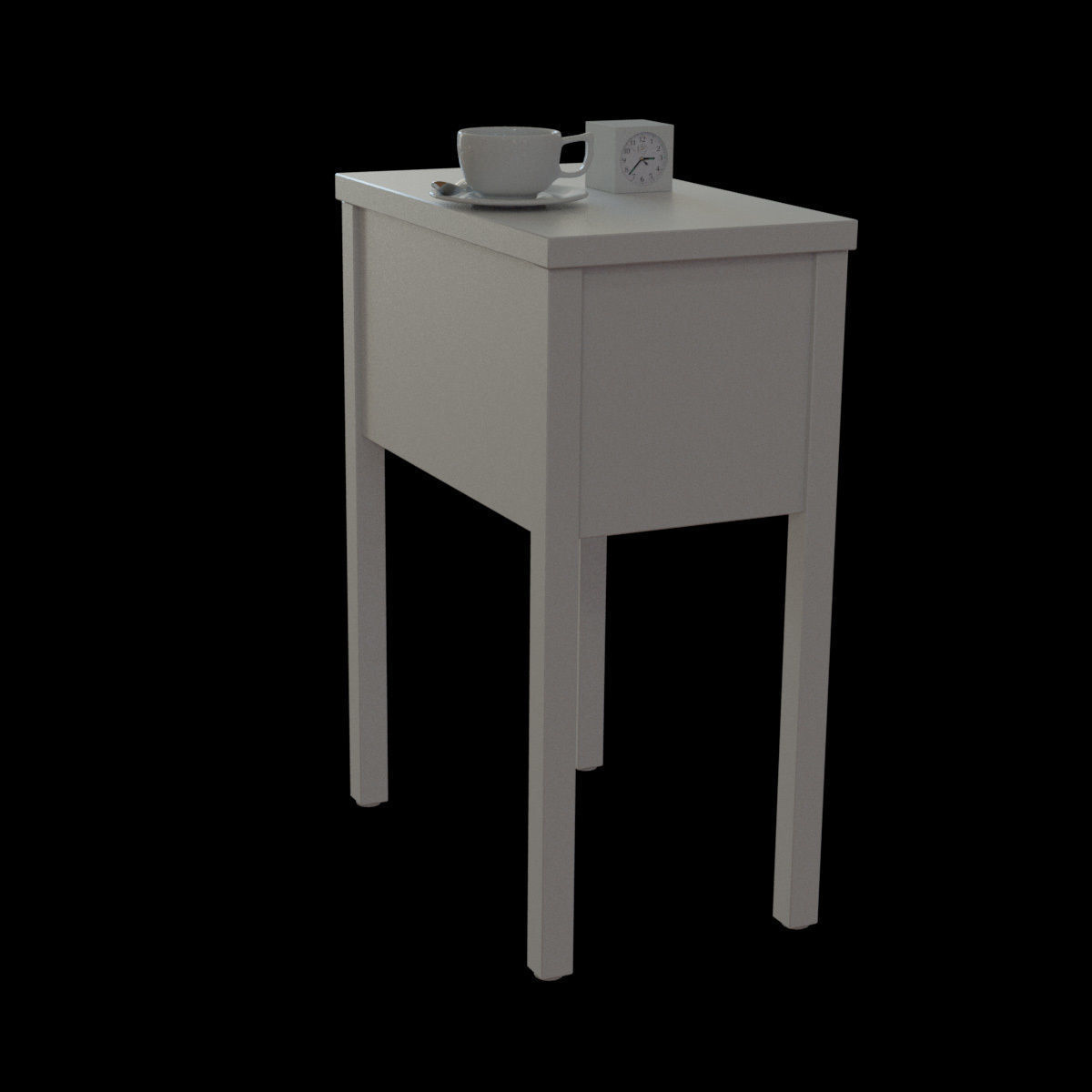 nordli bedside table 3D model_23