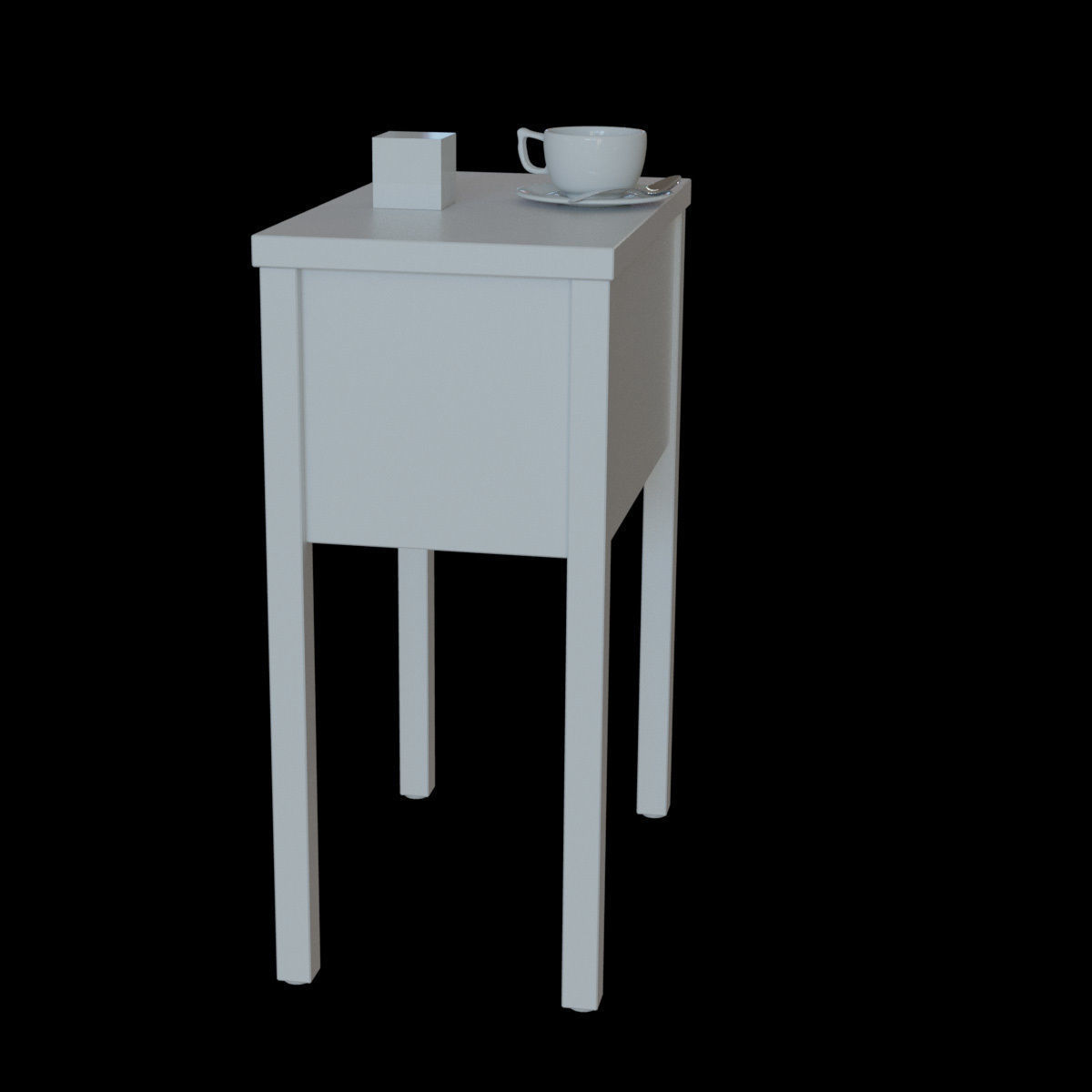 nordli bedside table 3D model_14