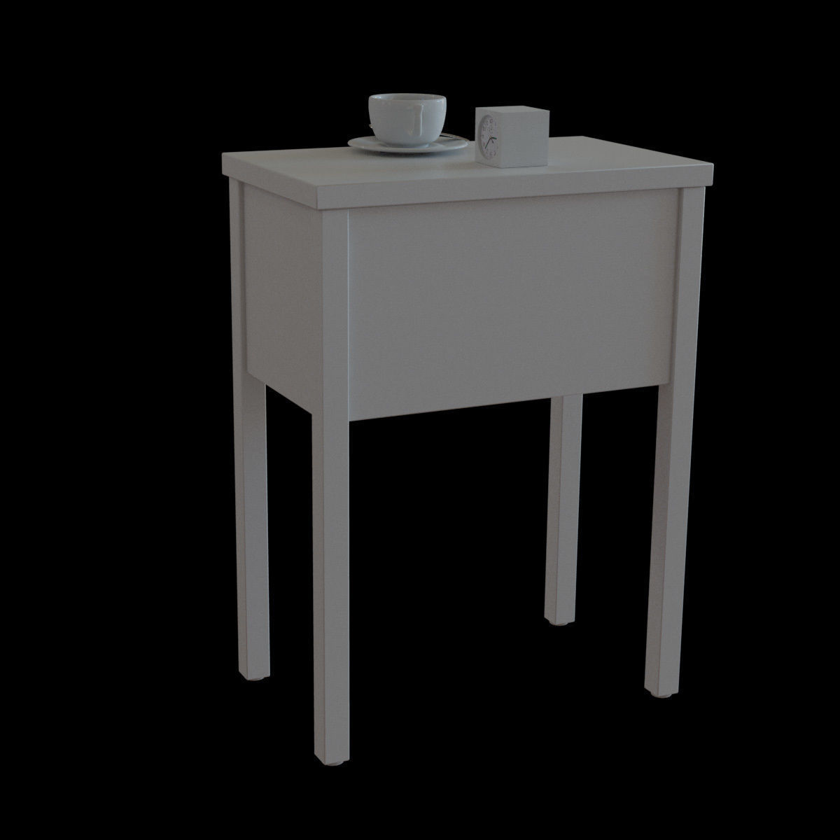 nordli bedside table 3D model_6