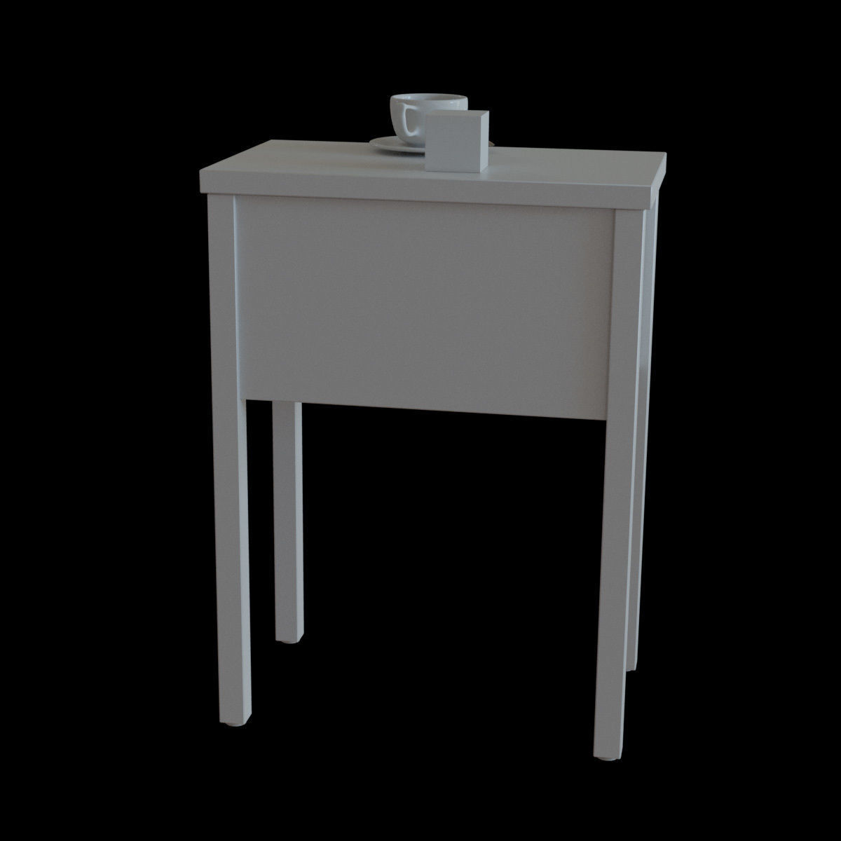 nordli bedside table 3D model_8