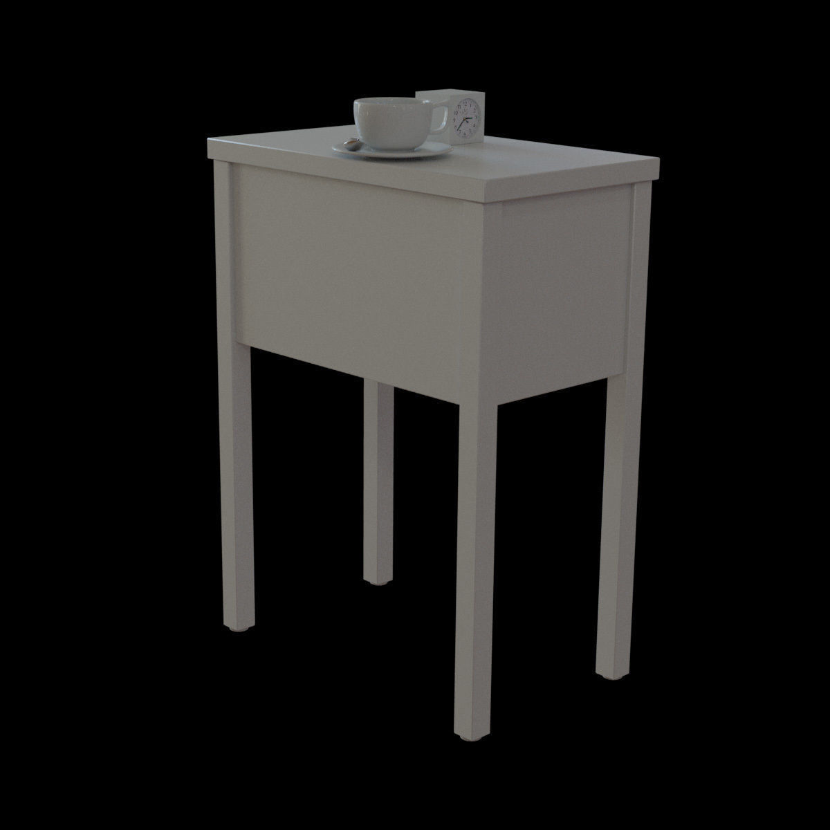 nordli bedside table 3D model_21