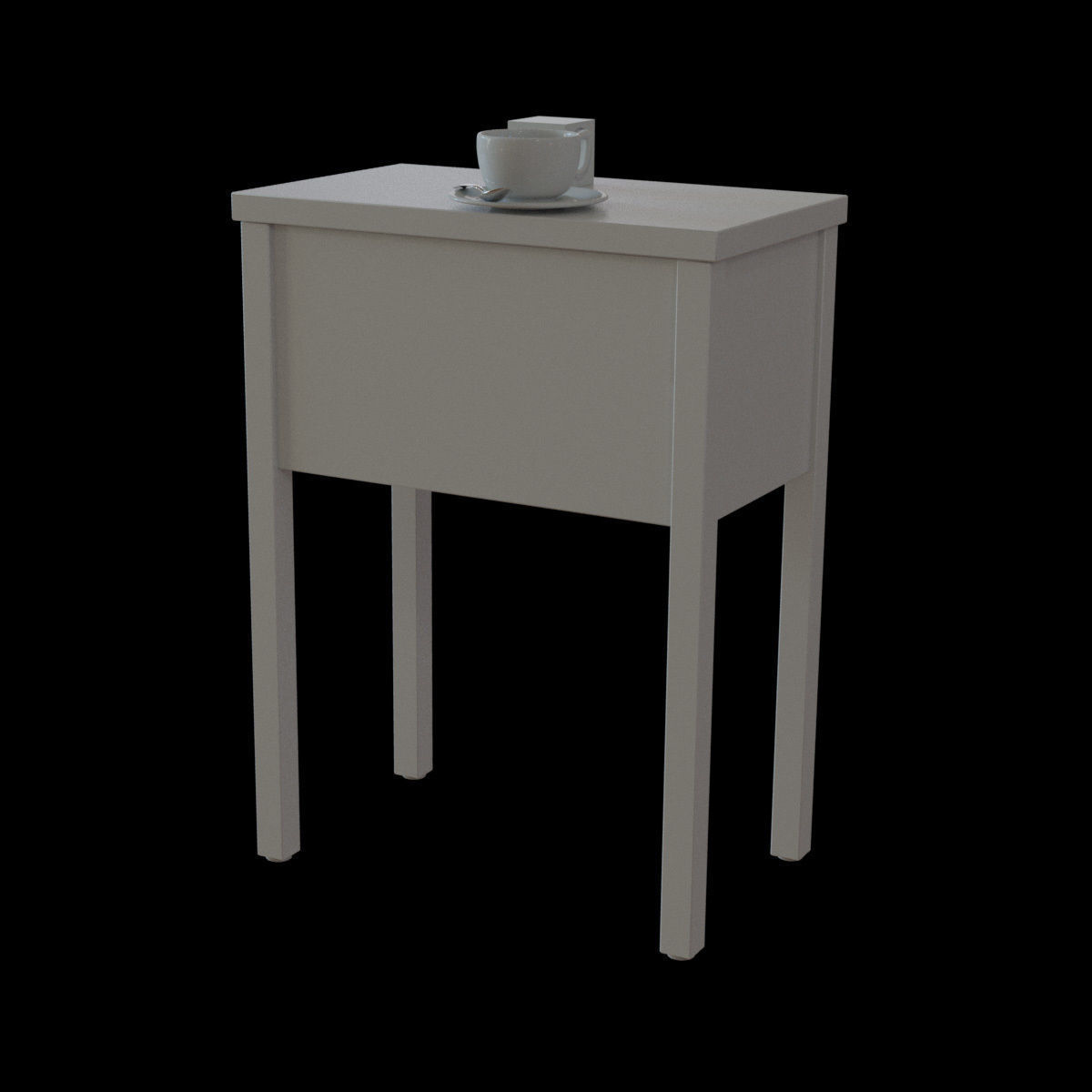 nordli bedside table 3D model_19