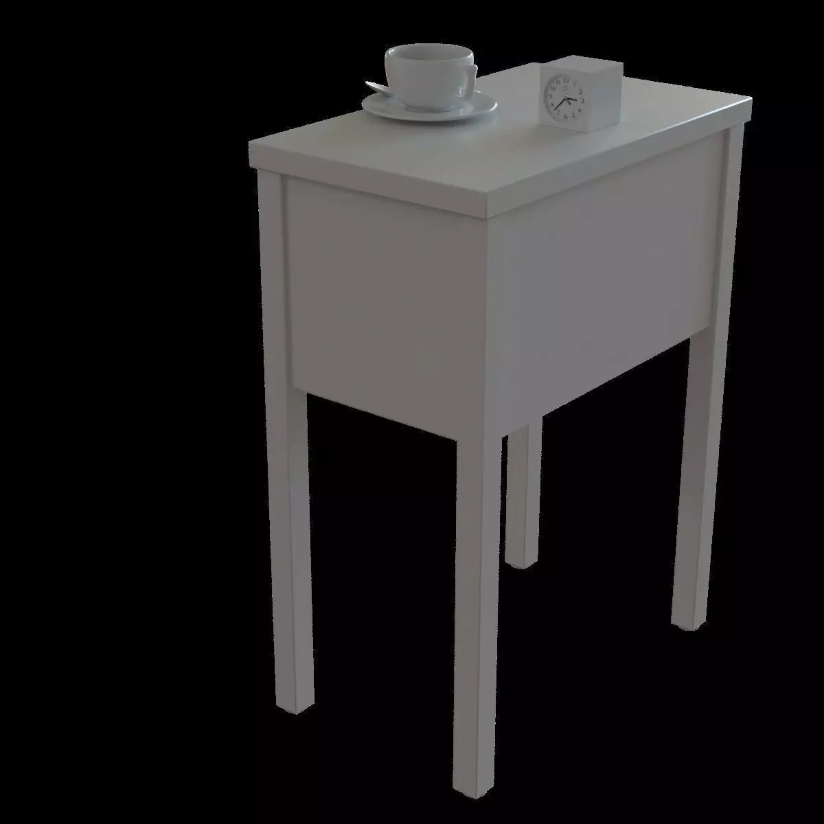 nordli bedside table 3D model_0