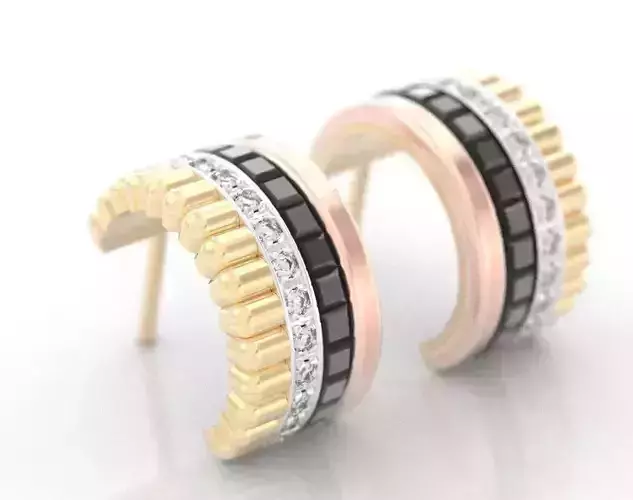 Stylish colored earrings 383