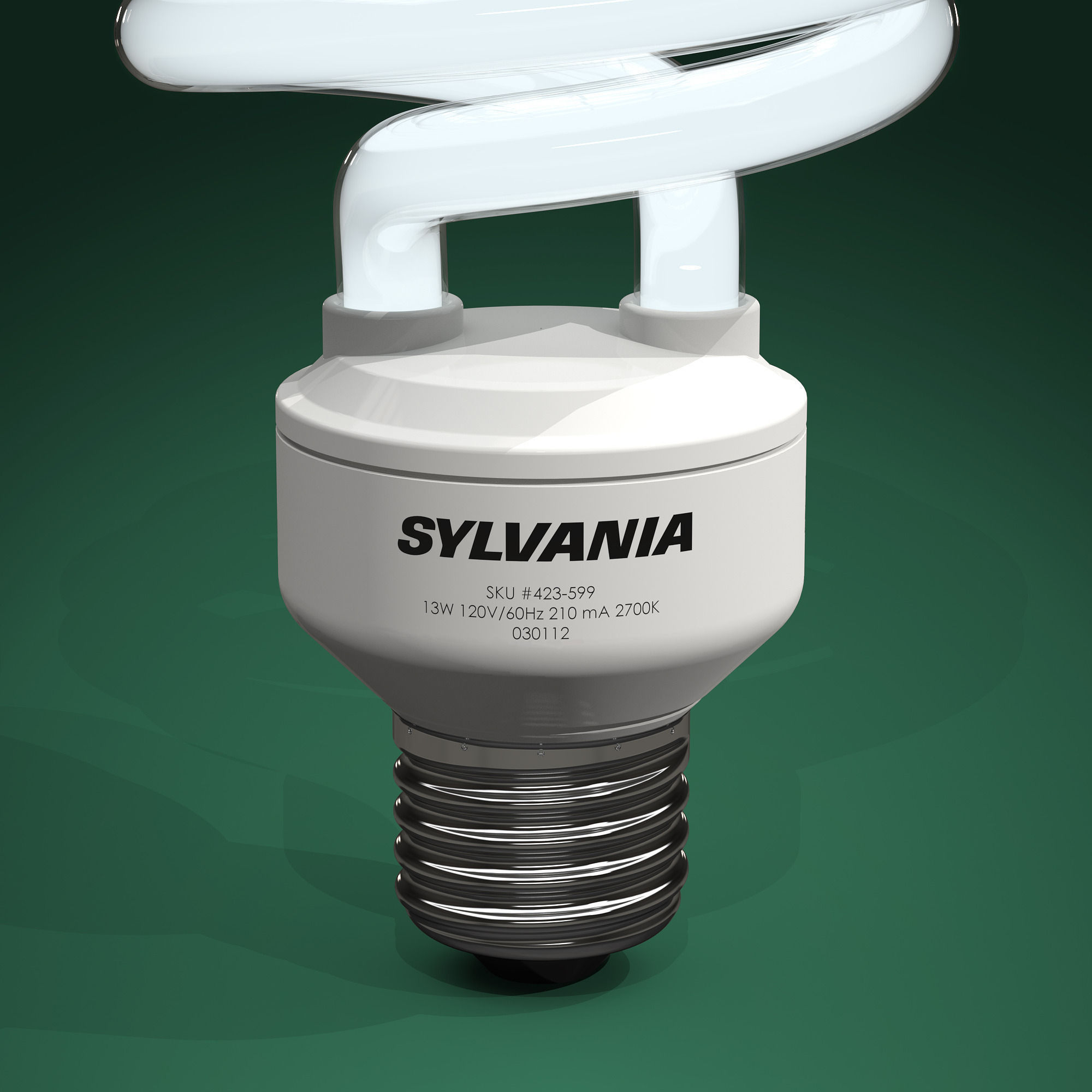 Compact fluorescent light bulbs - CFLs Free 3D model_8