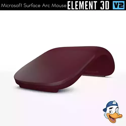 Microsoft Surface Arc Mouse for Element 3D 3D model