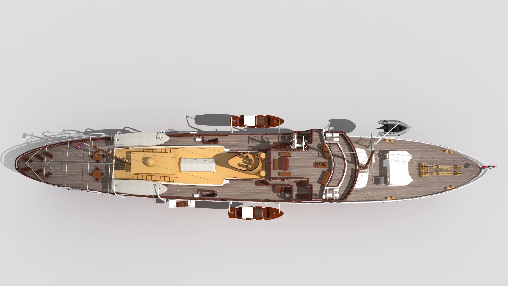 Norge is the Royal Yacht Low-poly 3D model_1