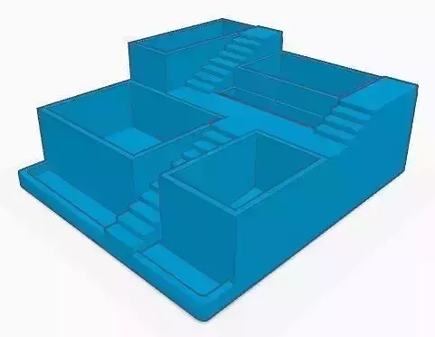 Succulent Zen Planter 3D print model
