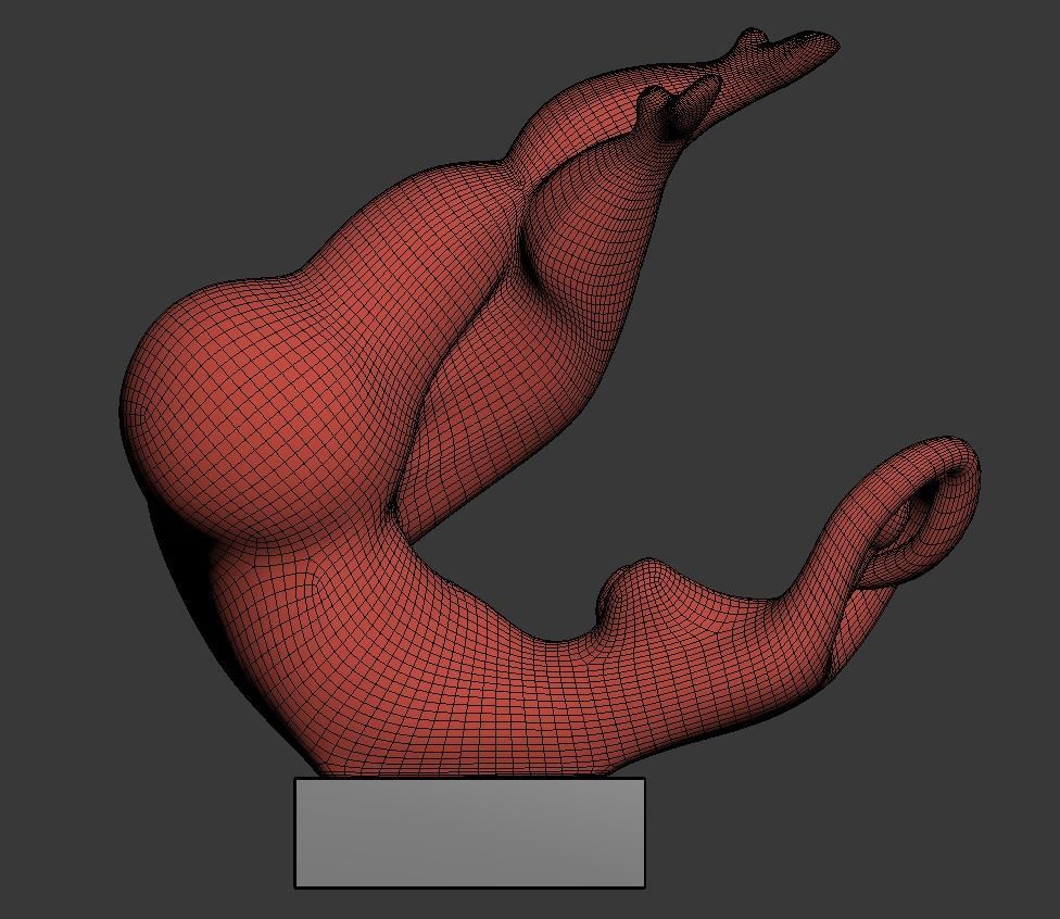 Sculpture playful mood 3D model_5