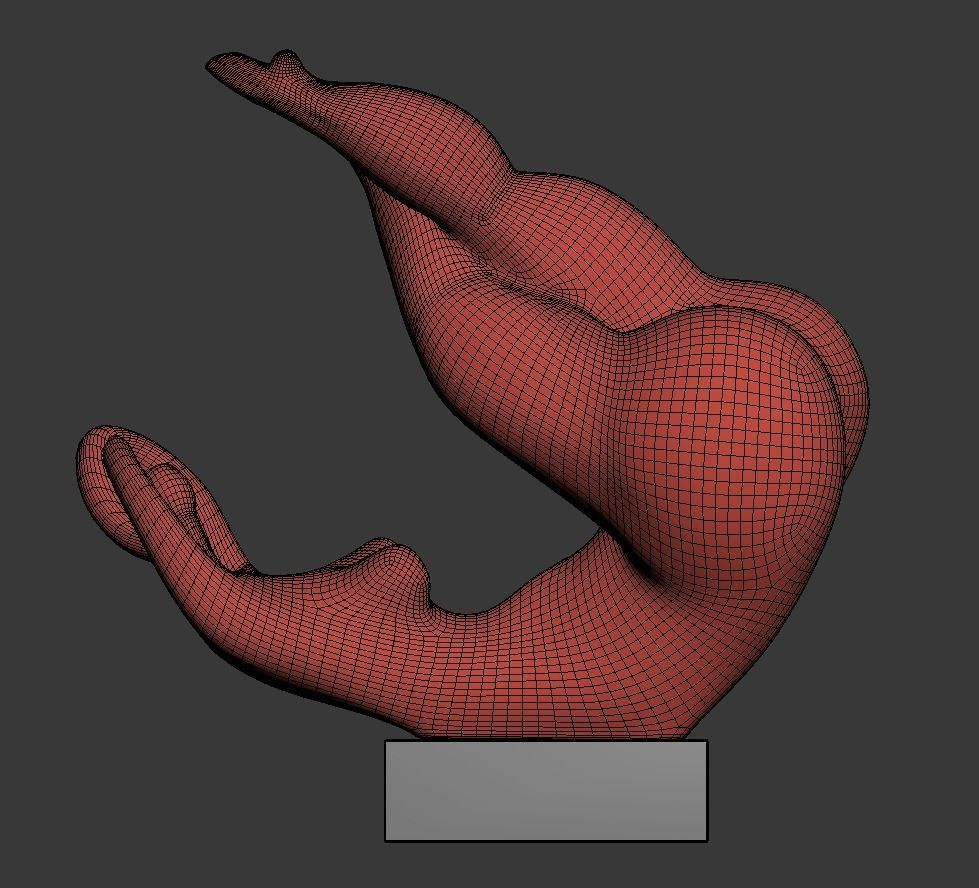 Sculpture playful mood 3D model_4