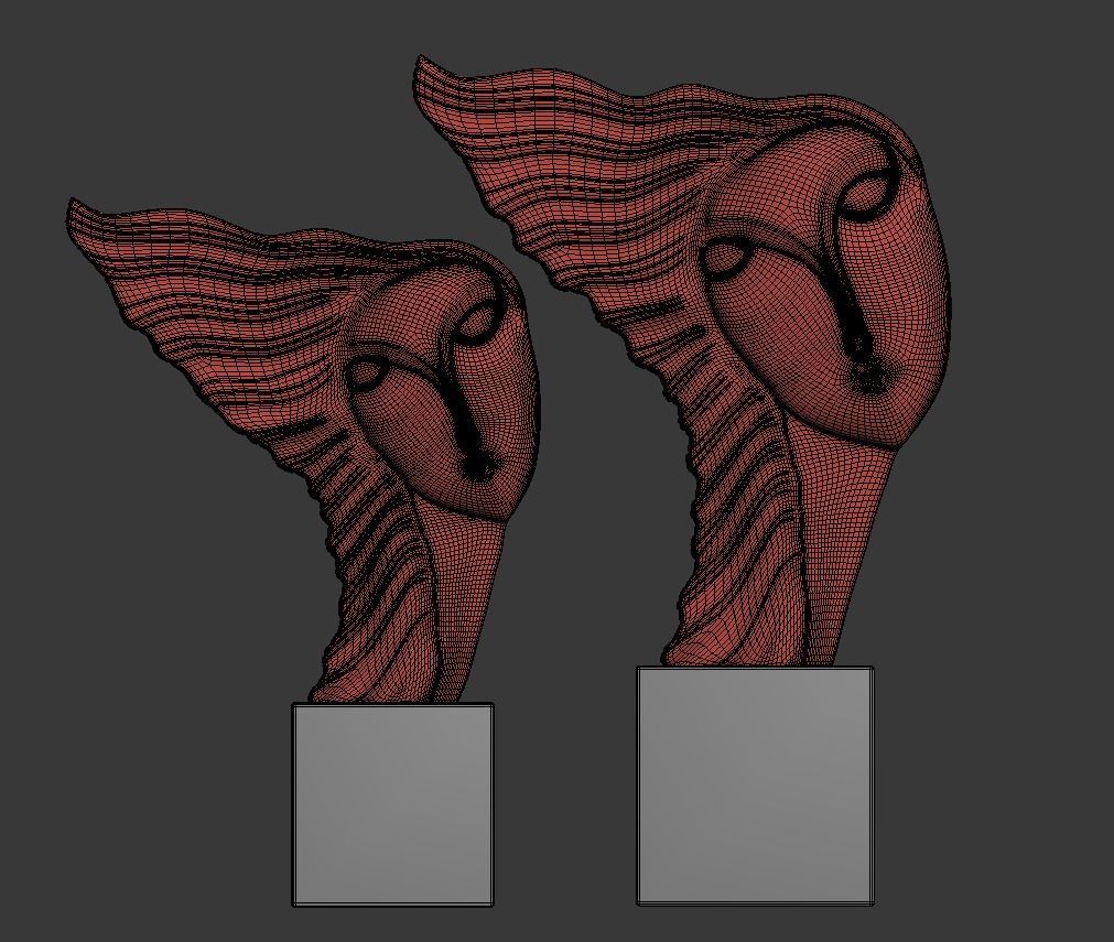 Sculpture Leia P 3D print model_4