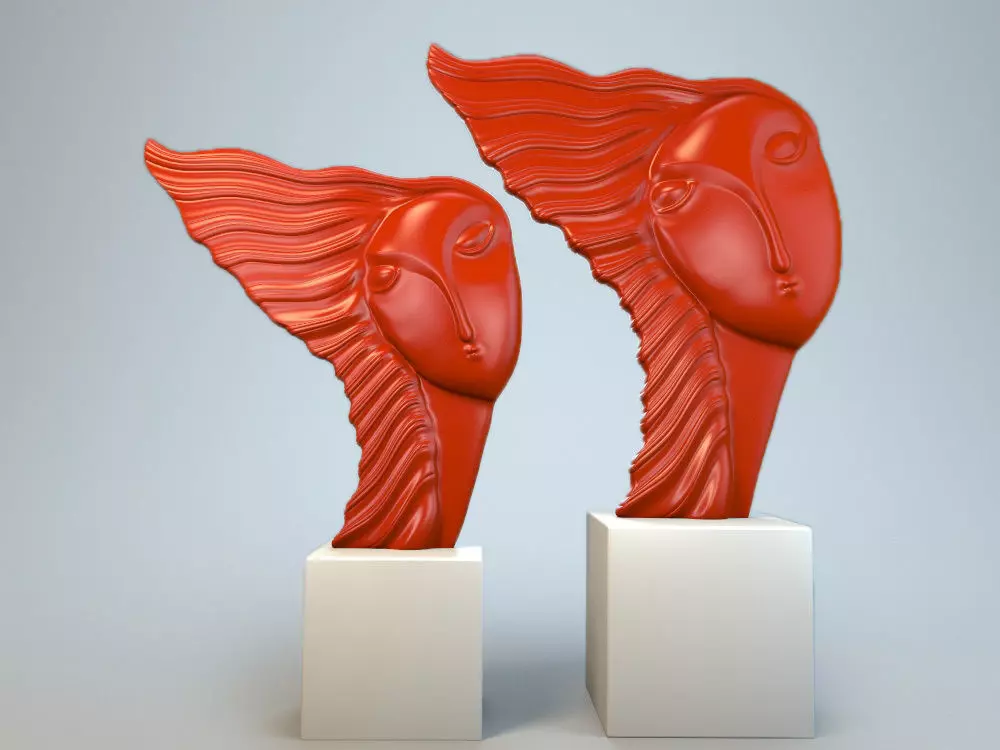 Sculpture Leia P 3D print model_0