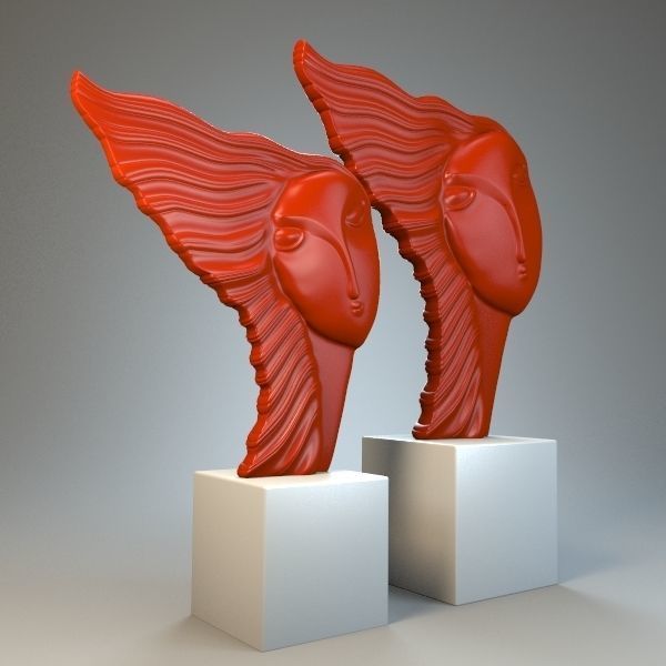 Sculpture Leia P 3D print model_1