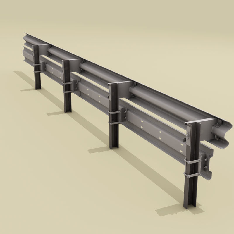 Guardrail bikers-saver 3D model_2