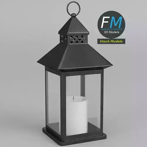 Lantern with candle 1