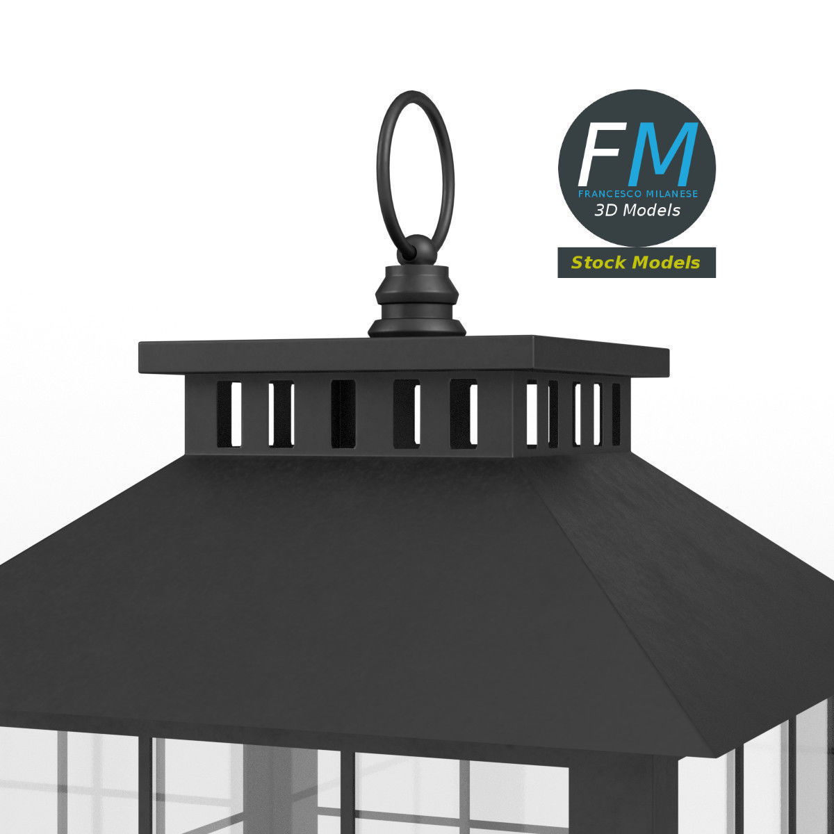 Lantern with candle 2 3D model_4