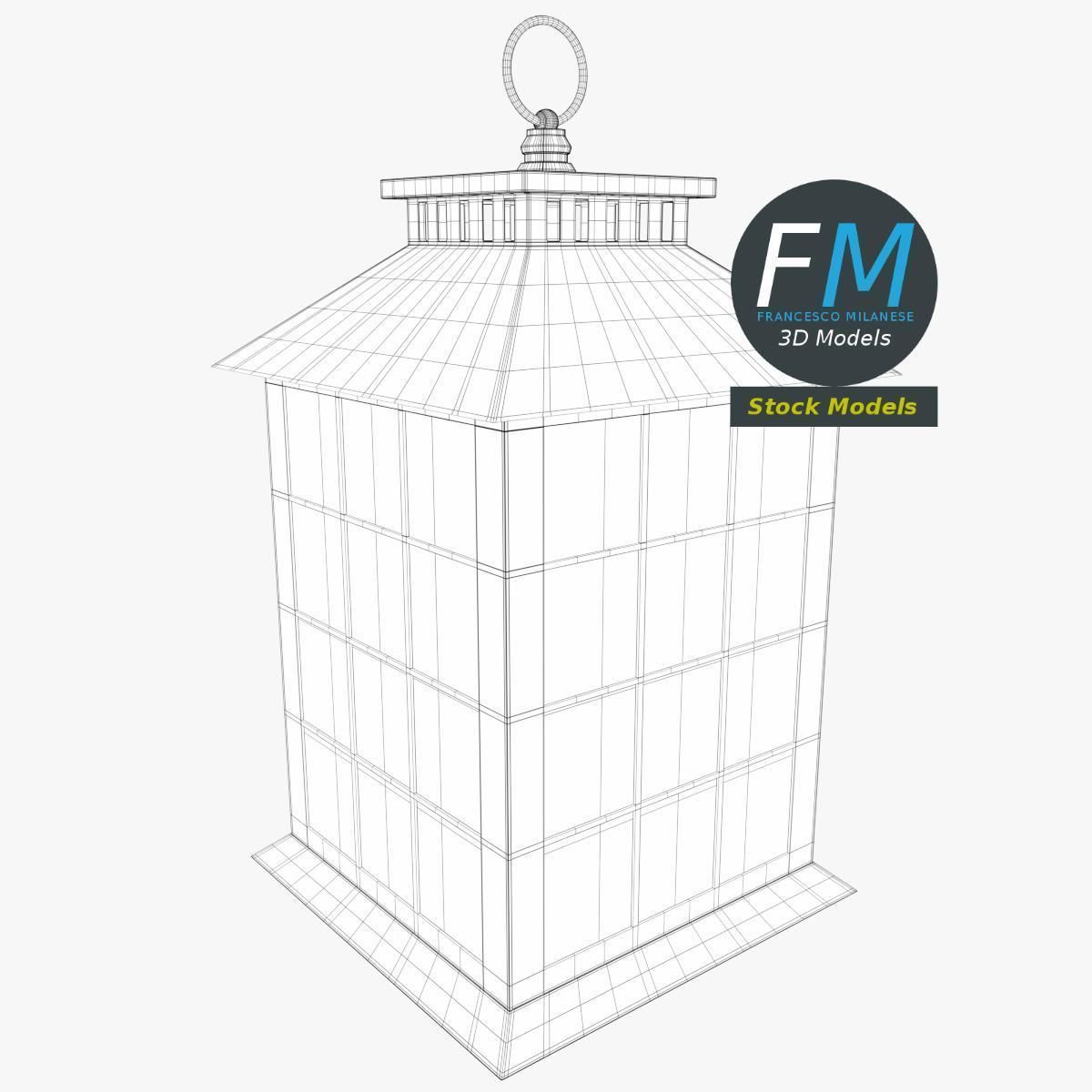 Lantern with candle 2 3D model_7