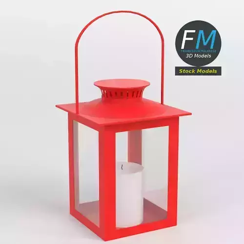 Lantern with candle 3