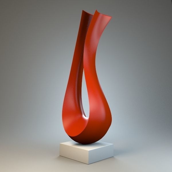 Sculpture Harp 3D model_1