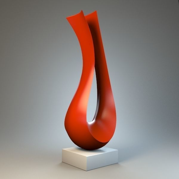 Sculpture Harp 3D model_2