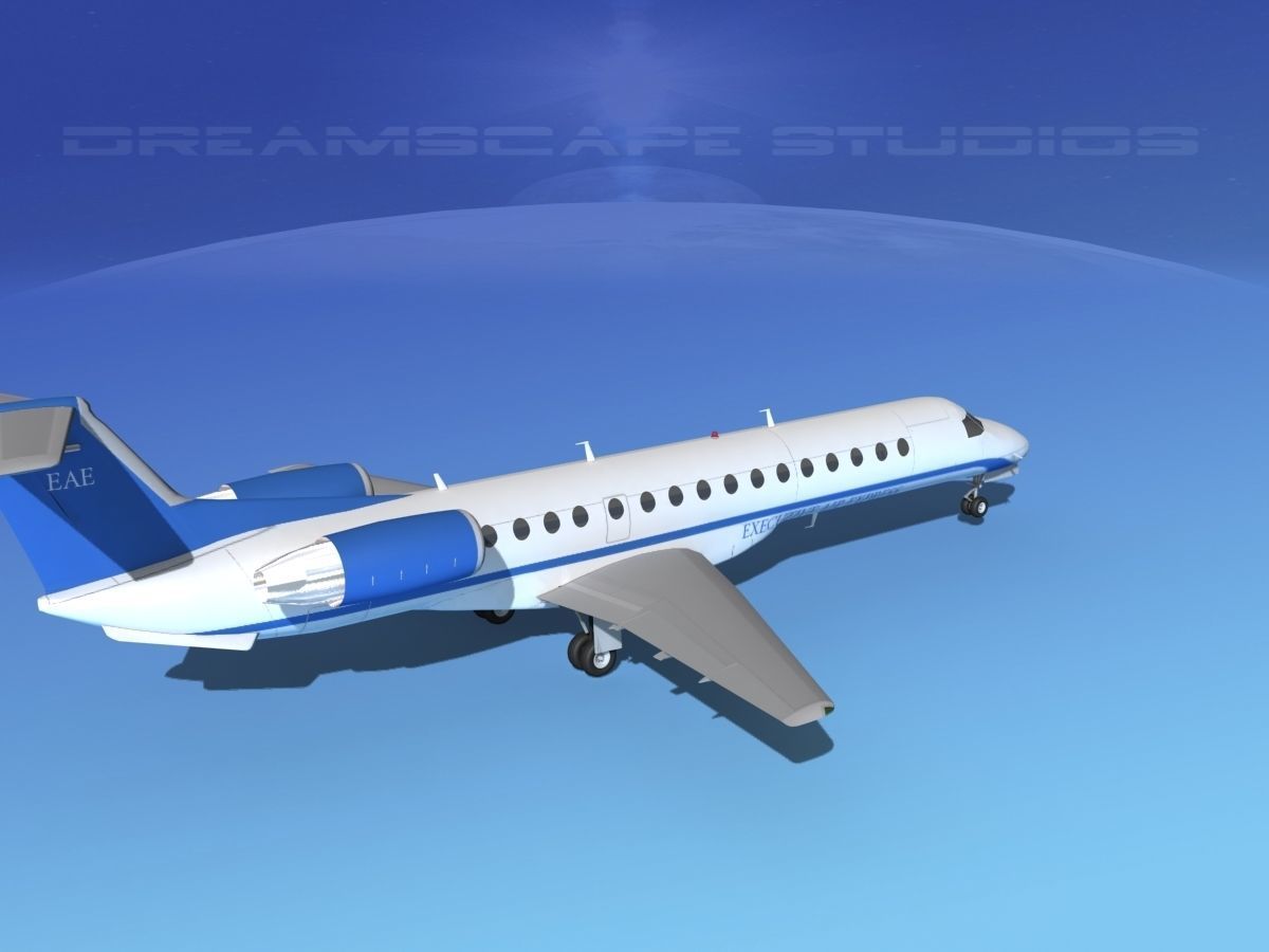 Embraer ERJ-140 Executive Express 3D model_5