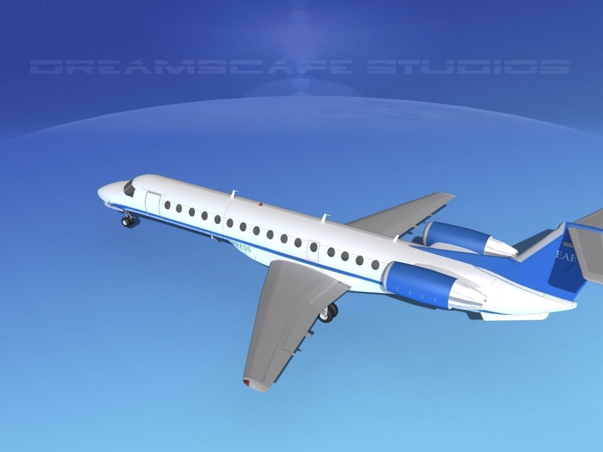 Embraer ERJ-140 Executive Express 3D model_8