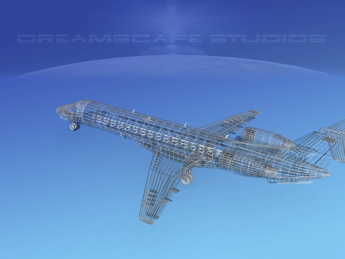 Embraer ERJ-140 Executive Express 3D model_13