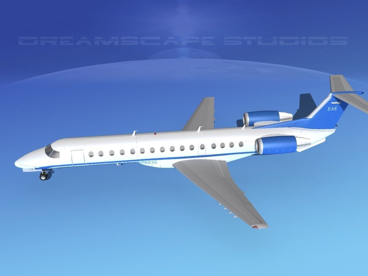 Embraer ERJ-140 Executive Express 3D model_9