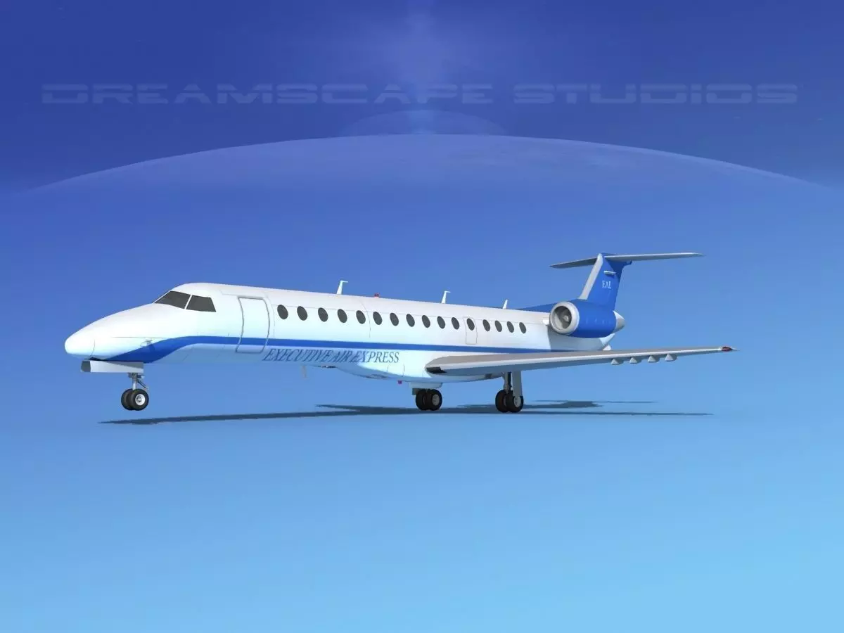 Embraer ERJ-140 Executive Express 3D model_0