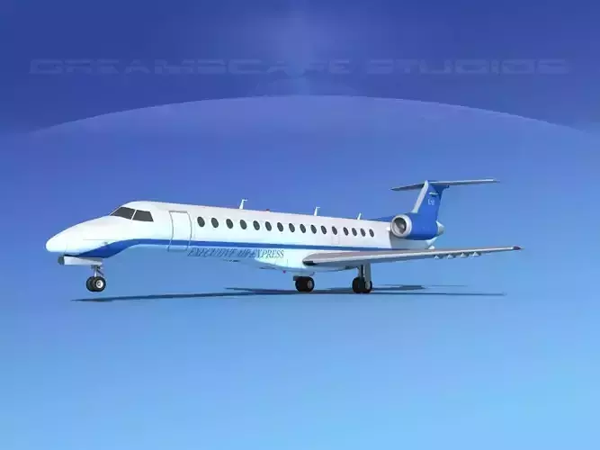 Embraer ERJ-140 Executive Express 3D model