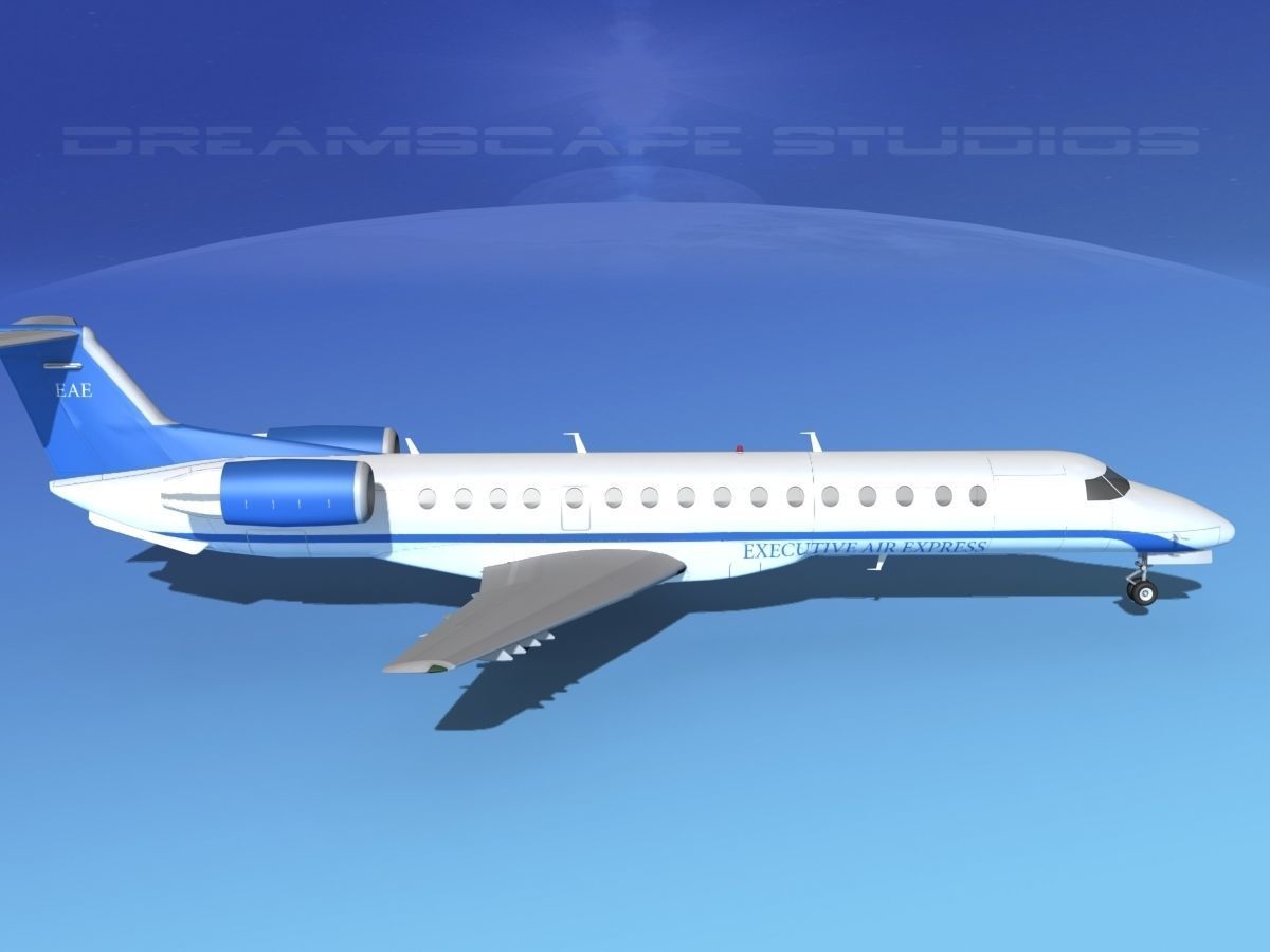Embraer ERJ-140 Executive Express 3D model_4