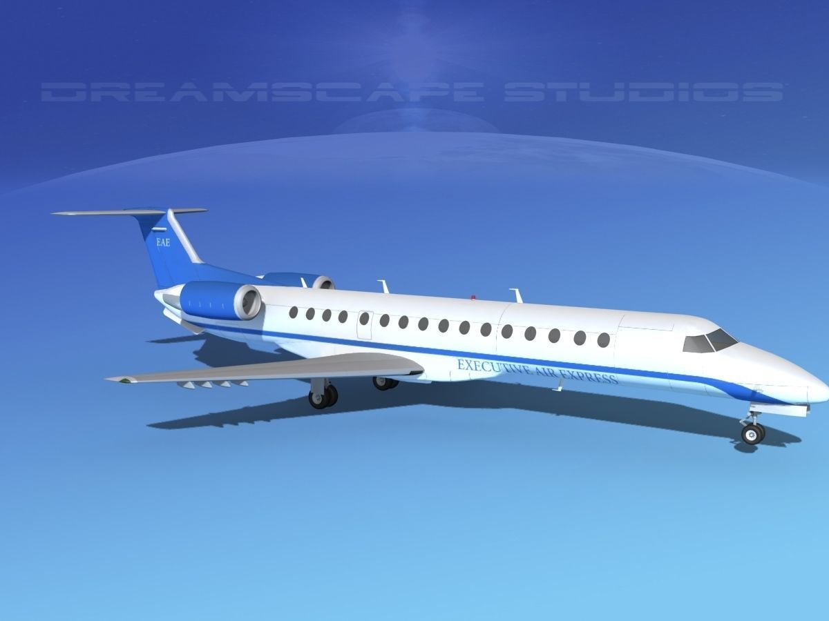 Embraer ERJ-140 Executive Express 3D model_3