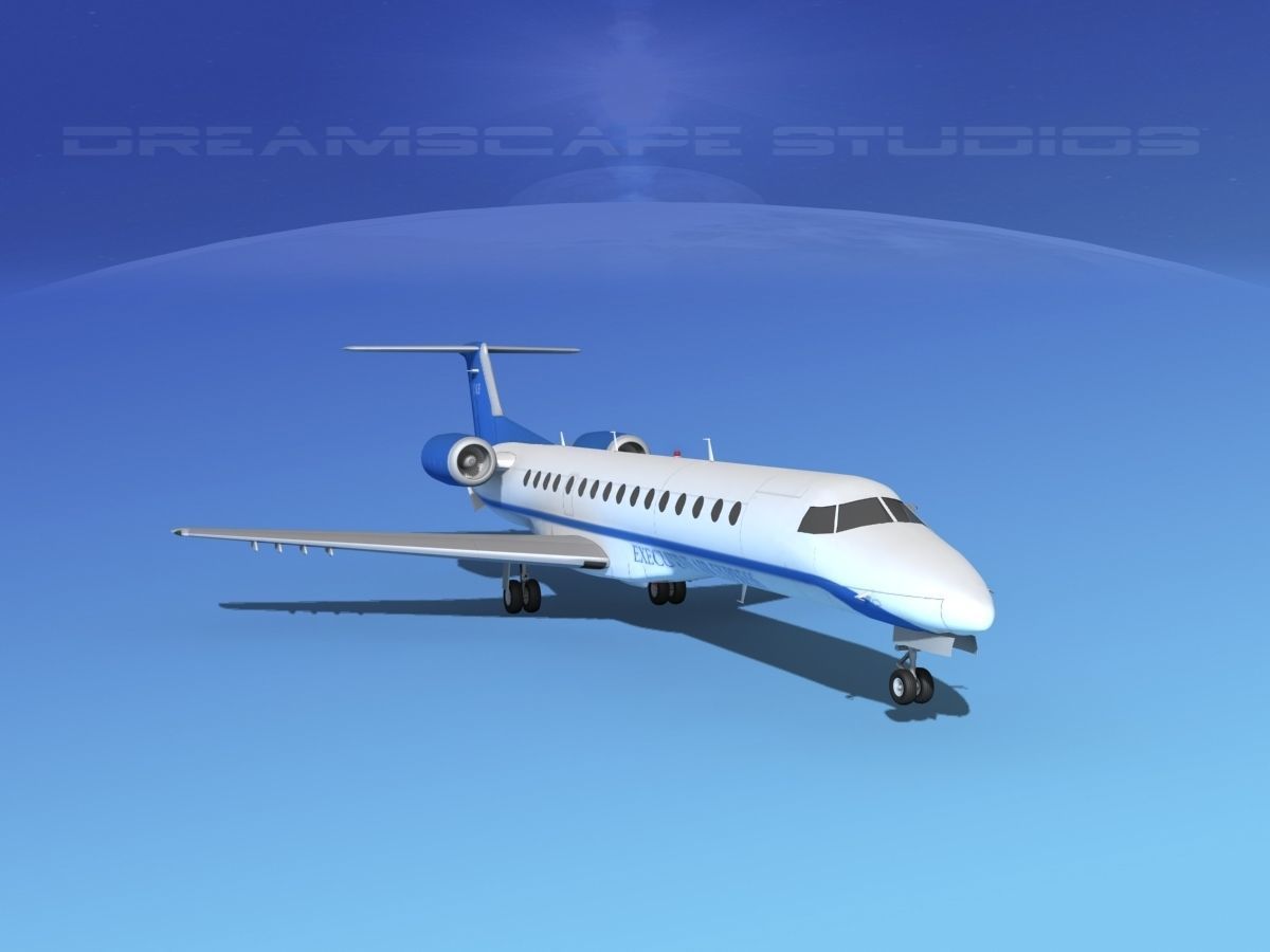 Embraer ERJ-140 Executive Express 3D model_2