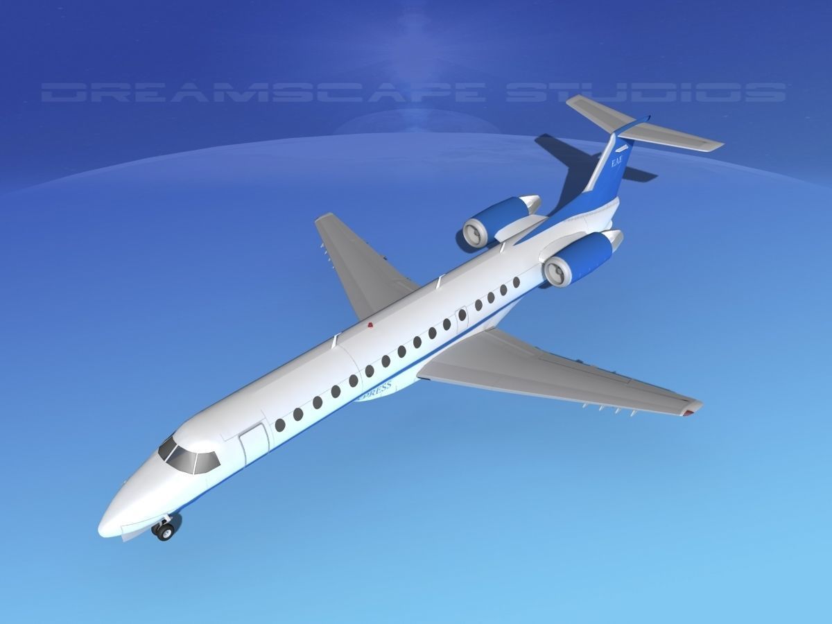 Embraer ERJ-140 Executive Express 3D model_10