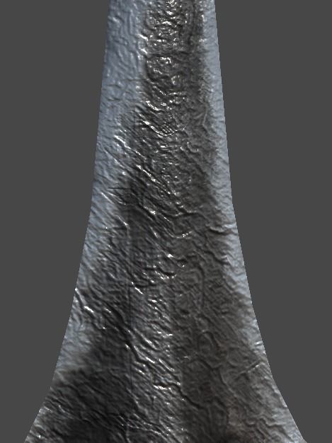 spear1 sword Low-poly 3D model_3