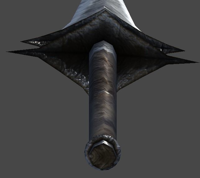 spear1 sword Low-poly 3D model_8