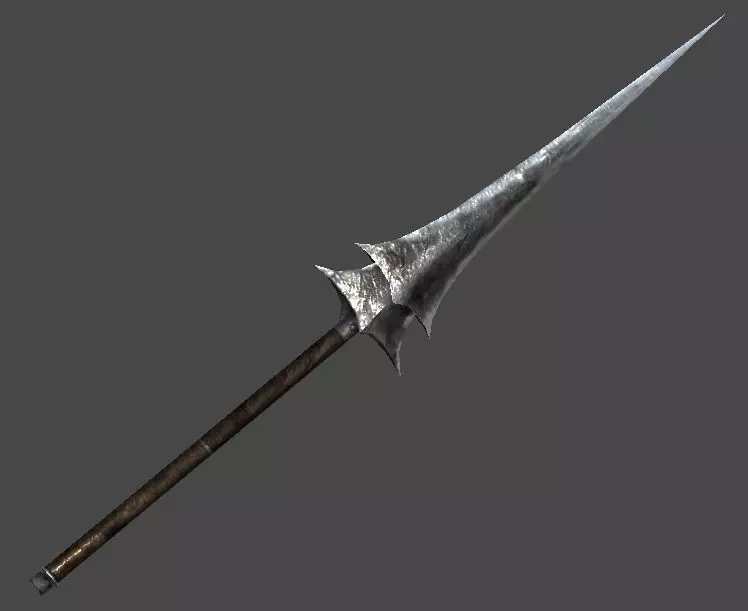 spear1 sword Low-poly 3D model_0