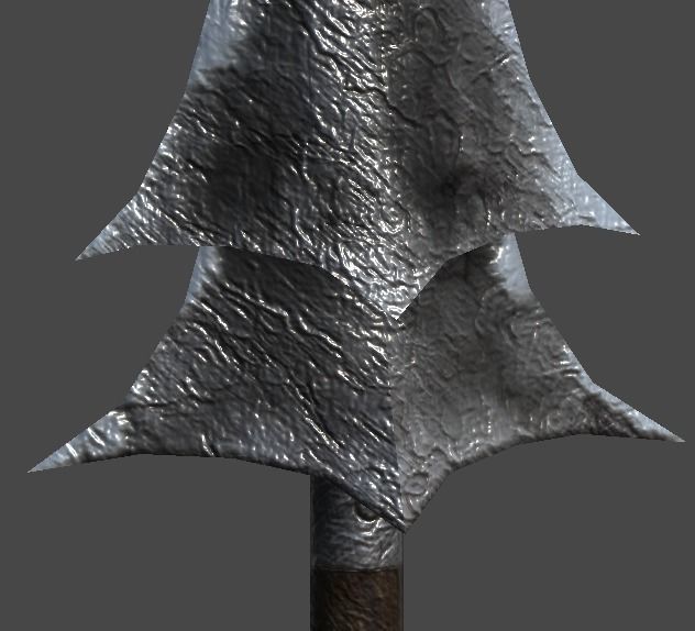 spear1 sword Low-poly 3D model_4