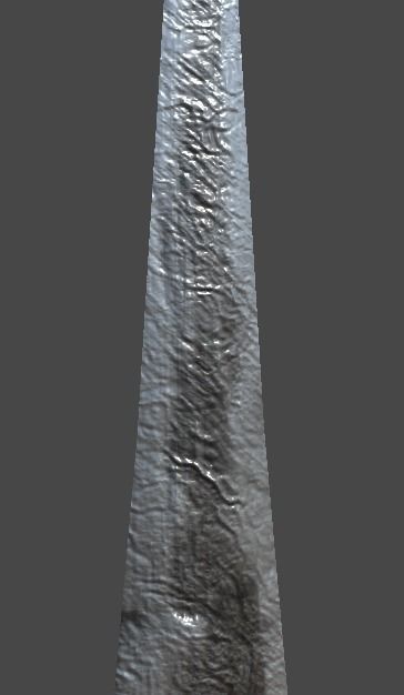 spear1 sword Low-poly 3D model_2