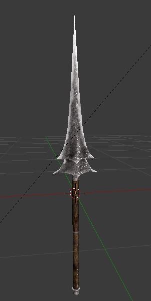 spear1 sword Low-poly 3D model_13