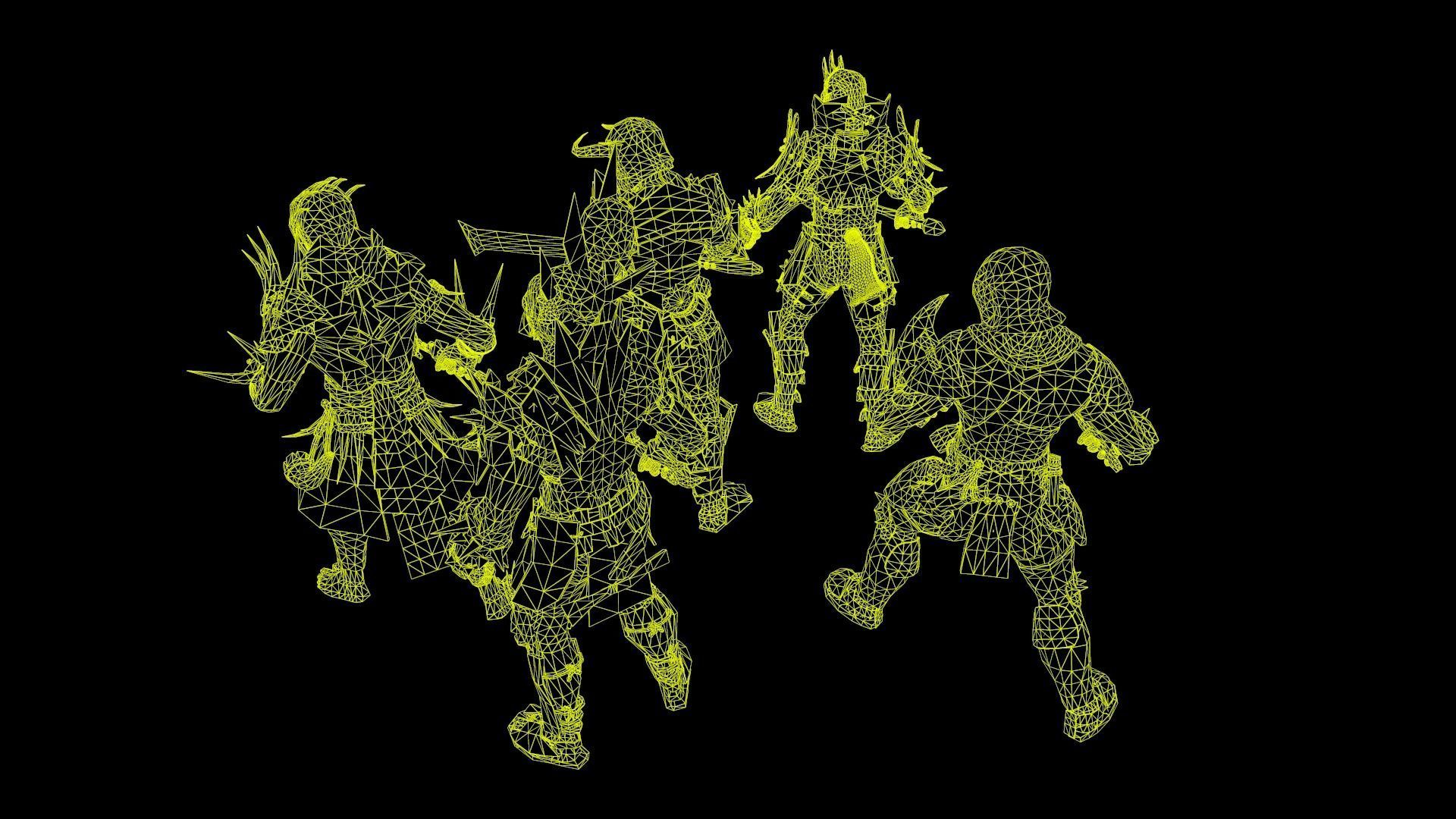 Orcs pack 1 Low-poly 3D model_9