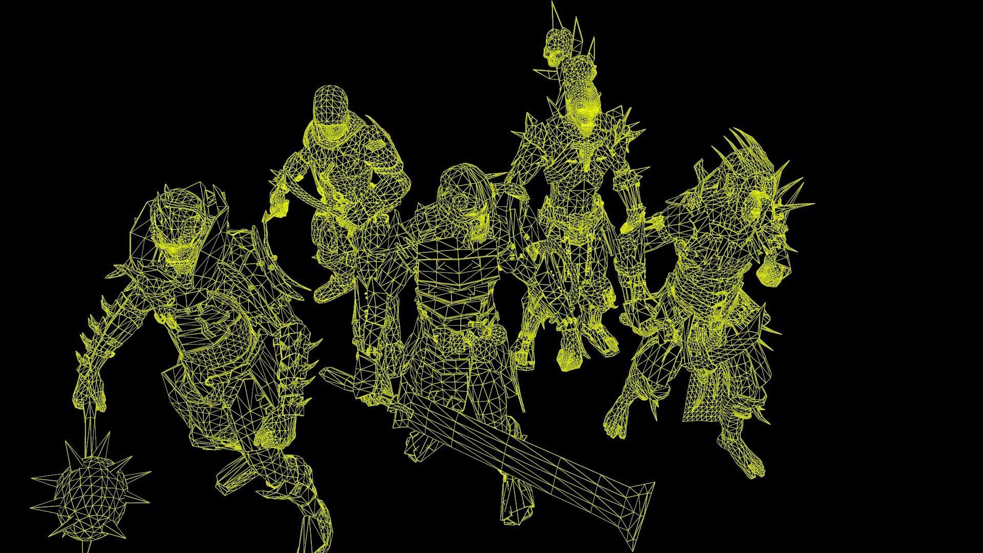 Orcs pack 1 Low-poly 3D model_7