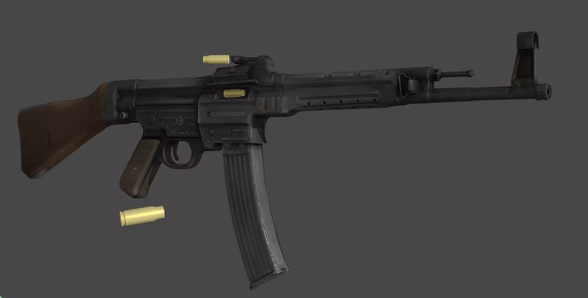 STG44 - Retopologized WW2 Scan Low-poly 3D model_0
