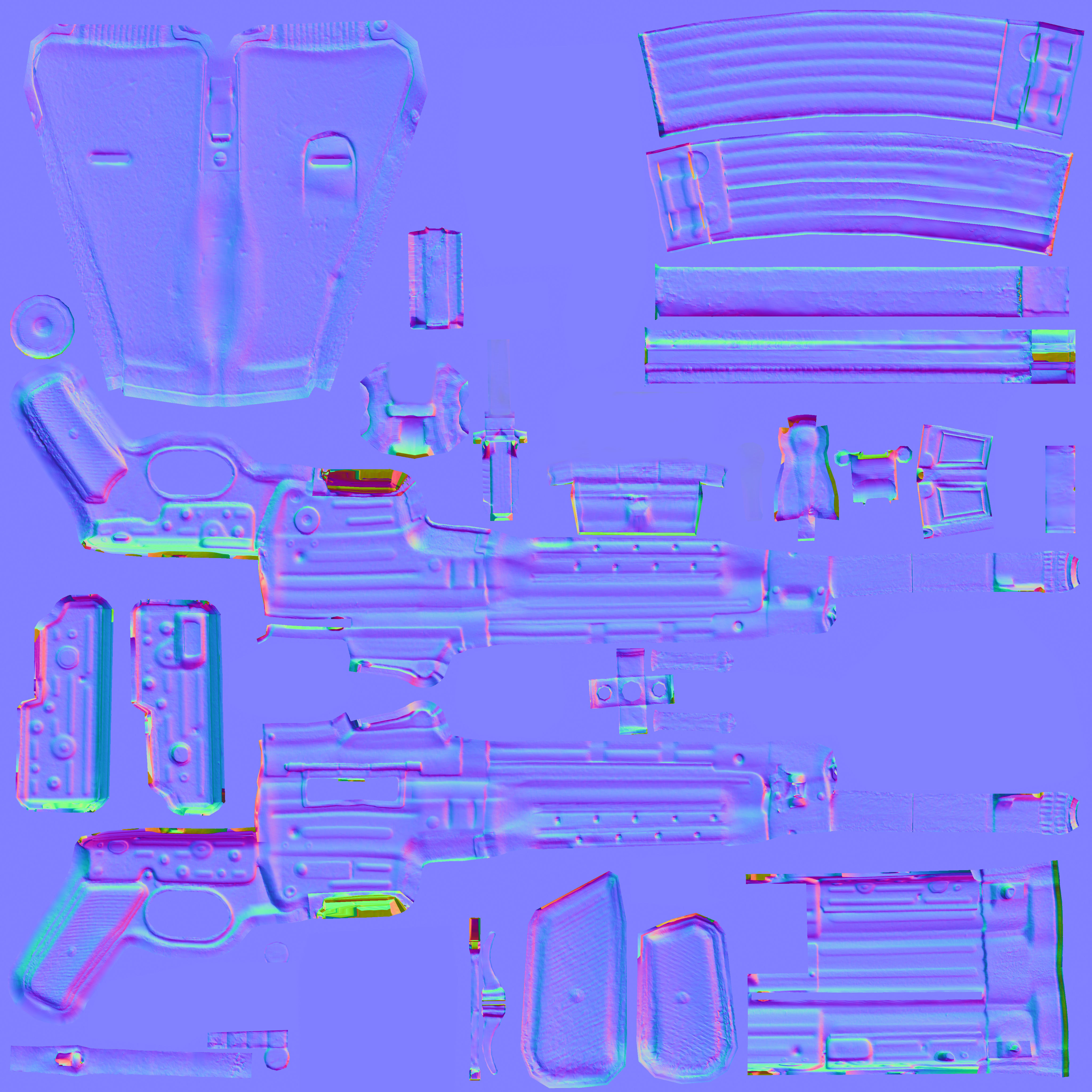 STG44 - Retopologized WW2 Scan Low-poly 3D model_5